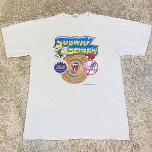 Vintage Yankees Mets T Shirt MLB Subway Baseball